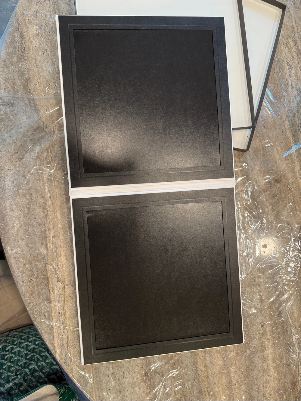 Large Book Black Frame Vienna White